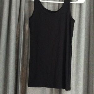 Black Ribbed Tank Top